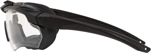 Vista 2 de Oakley Ess - Gafas de sol con montura negra mate, lentes transparentes, 1.575 pulgadas