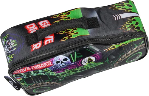 Vista 4 de INTIMO Monster Jam Grave Digger Bolsa Caja de Almuerzo Grande con Forma de Camión Aislante para el Trabajo