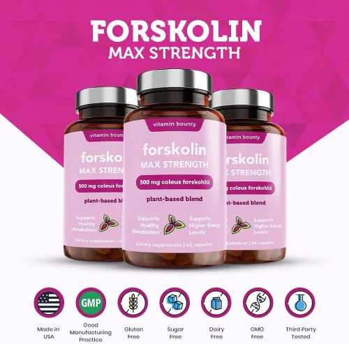 Vista 7 de Vitamina Bounty, Forskolin, 0.1763 oz, 60 ct