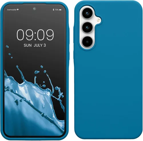 Vista 119 de kwmobile Funda Compatible con Samsung Galaxy A14 5G - Funda de teléfono de TPU y silicona con acabado suave - Verde Lima