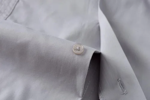 Vista 5 de Camisas de manga corta para hombre de Guayabera con botones para la playa cubana