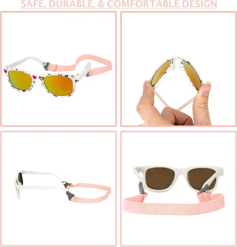 Vista 2 de Baby Solo Babyfarer - Gafas de sol para bebé hechas por optometristas de EE UU 0-36 meses