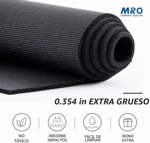 Vista 2 de MRO Extra Large Yoga Mat, 12'x6'/9'x6'/7'x5'/6'x4' (9MM)