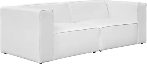 Vista 23 de Modway Mingle - Juego de sofá modular moderno y contemporáneo de 2 piezas, color verde azulado