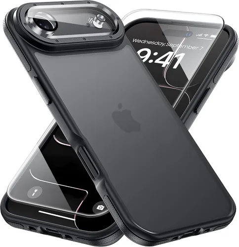 Vista 160 de Yriklso 3 en 1 Funda Magnética Fuerte para iPhone Air, 1X Protector de Pantalla + 1X Protector de Lente de Cámara, Cubierta Protectora a Prueba