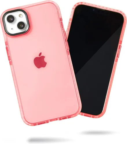 Vista 85 de SteepLab Funda de barrera para iPhone 13, protección de 360 grados que absorbe impactos con bisel elevado y colores llamativos (cielo azul brillante)