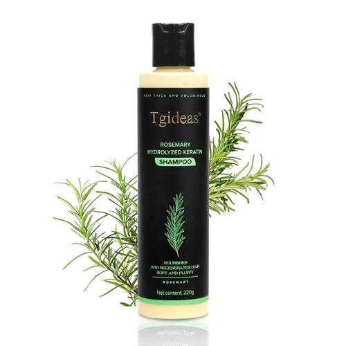 Vista 7 de Tgideas Champú de romero y biotina - Voluminizador, sin sulfato, para cabello fino, seco y dañado, vegano, seguro para el color, 14.8 fl oz