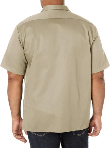 Vista 2 de Dickies Camisa de trabajo de sarga flexible de manga corta para hombre