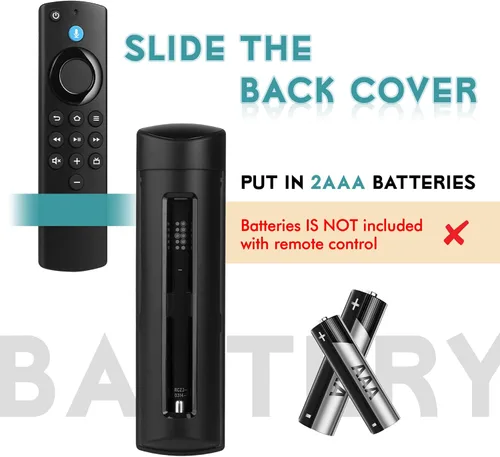Vista 8 de Mando a distancia de repuesto para televisores inteligentes FireStick/Cube Negro