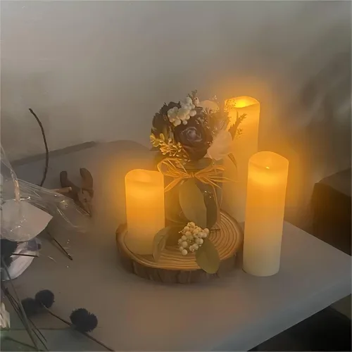 Vista 5 de KEILEOHO 8 piezas de rebanadas de madera natural de 8 a 9 pulgadas, círculos de madera de corteza de árbol para artes y manualidades, discos