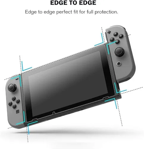 Vista 9 de SEVENTHGO Paquete de 2 protectores de pantalla de vidrio para Nintendo Switch, protectores de pantalla de vidrio templado para Switch, protector