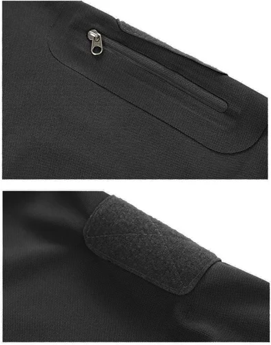 Vista 3 de CRYSULLY Camisa militar de manga corta para hombre suéter táctico de carga playera de combate militar