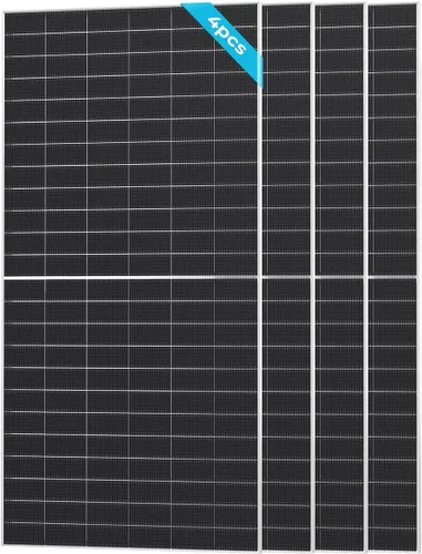 Vista 9 de Renogy Panel solar bifacial de 640 vatios, monocristalino para encendido
