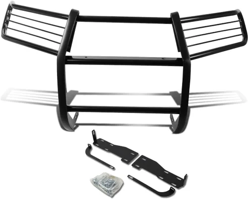 Vista 13 de DNA MOTORING GRILL-G-059-BK - Protector de rejilla para parachoques delantero, color negro, compatible con Sequoia 01-07