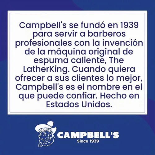 Vista 7 de Campbell's Crema de afeitar líquida 8 oz para barberos