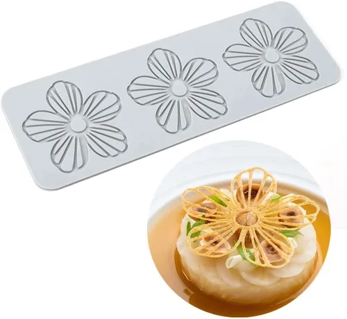 Vista 20 de TUKE Moldes de encaje para decoración de pasteles, moldes de silicona de hojas 3D para hornear moldes de gomitas, moldes de fondant de arcilla