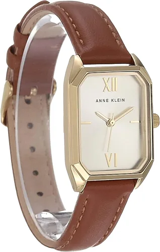 Vista 3 de Anne Klein Reloj con correa de cuero para mujer