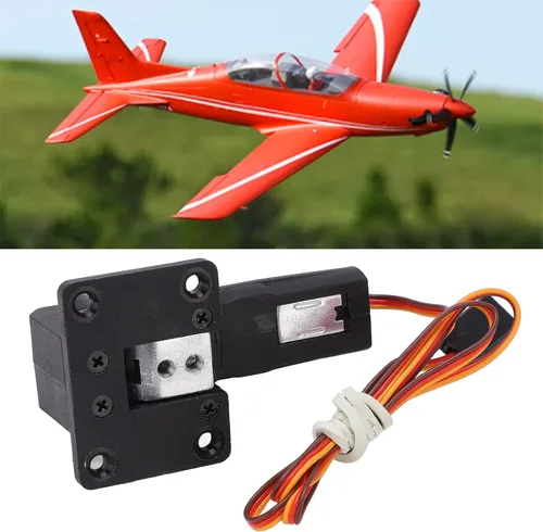 Vista 7 de Oumefar Tren de aterrizaje retráctil eléctrico Tren de aterrizaje retráctil eléctrico para 1.1M RC Plane Fixed Wing Aircraft RC Accesorios