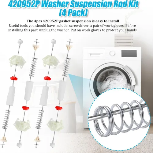 Vista 5 de 420952P Kit de barra de soporte de arandela para modelos compatibles con Fisher & Paykel (paquete de 4)