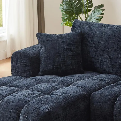 Vista 9 de Camillas deshuesadas de 108.3 pulgadas para sala de estar, sofá modular de nube con diván de gran tamaño, sofá deshuesado en forma de L con asiento