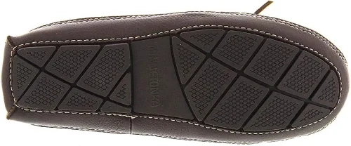 Vista 3 de Minnetonka Pantuflas de alce de oveja para hombre, Marrón