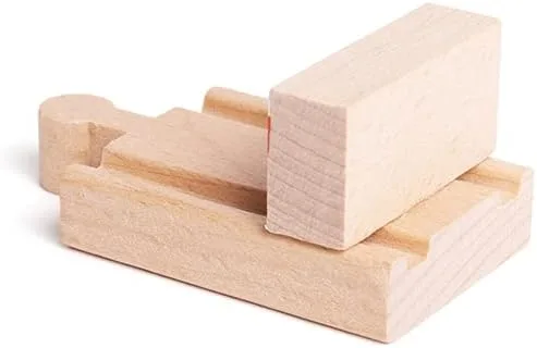 Vista 5 de Bigjigs Rail Buffers de madera (paquete de 6) - Otras marcas principales de rieles de madera son compatibles