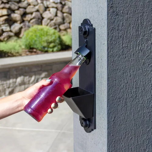 Vista 3 de Simpson Strong-Tie APBO-KT - Kit de abridor de botellas decorativo, accesorios para exteriores, incluye placa trasera de plástico compuesto, taza