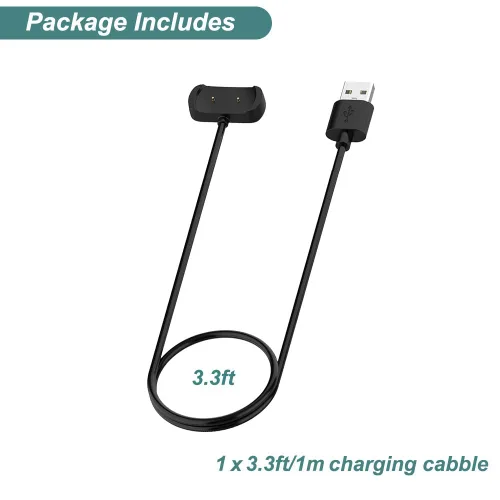 Vista 7 de Kissmart Cable de carga para Amazfit Bip 5, Bip 3, Bip U, T-Rex Pro, GTS 4 Mini, GTS 2, GTS 2 Mini, GTS 2e, GTR 2, GTR 2e, GTR Mini, activo, cable