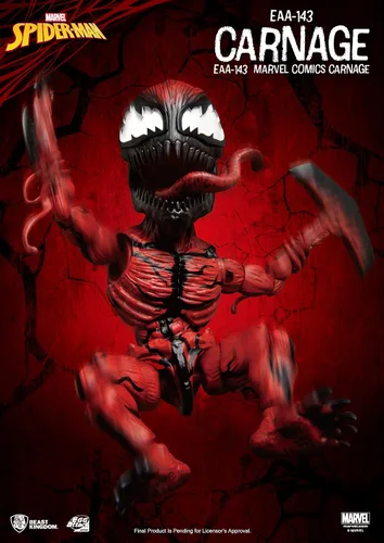 Vista 9 de Beast Kingdom Marvel Comics: Carnage EAA-143 Egg Attack Figura de acción, multicolor