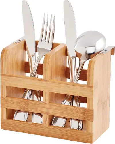 Vista 7 de HIC Kitchen Escurridor de platos plegable de bambú, 20.5 x 13 pulgadas