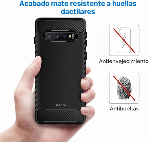 Vista 4 de JETech Funda delgada para Samsung Galaxy S10, color negro