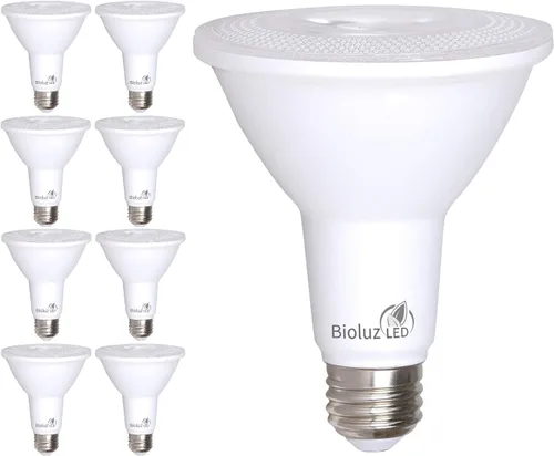 Vista 11 de Bioluz LED Paquete de 4 bombillas LED PAR30 de luz de inundación para interiores y exteriores, alto CRI, equivalente a 75 W usando 11 W, regulable