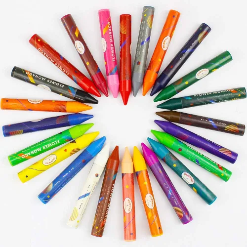 Vista 7 de Lebze Crayones para niños pequeños, 24 colores crayones no tóxicos para niños a partir de 3 años, crayón jumbo fácil de sostener para niños, seguro