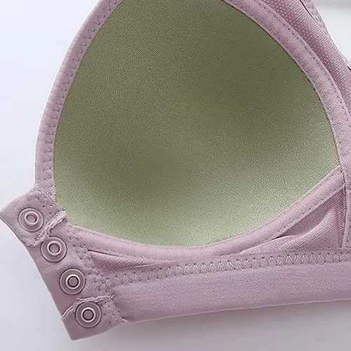 Vista 52 de Brasier sin aros para mujer, brasier sin aros, cómodo brasier sin varillas, ropa interior diaria