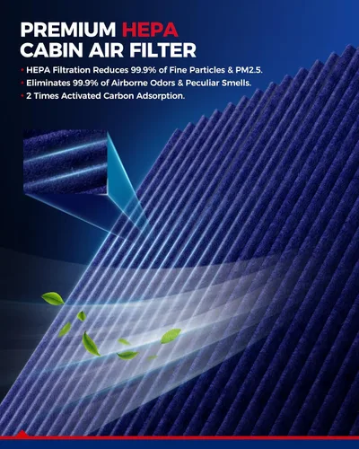 Vista 2 de KAX Filtro de aire de cabina premium, CF10141 de repuesto para Chevy Equinox 2005-2009, Torrent 2006-2009, Vue 2002-2007, XL-7 07-09, V6 3.6L