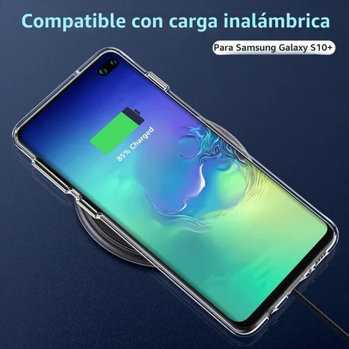 Vista 7 de Rayboen Funda para Samsung Galaxy S10+ Plus, transparente