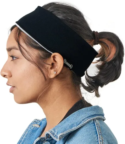 Vista 8 de Diadema deportiva para hombre que absorbe el sudor, algodón absorbente reversible, fabricado en Japón