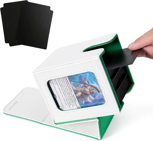 Vista 34 de Venssu Angel Themed MTG Deck Box with Commander Display (White and Grey)
