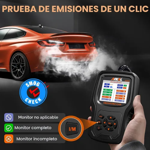Vista 7 de ANCEL AD530 - Escáner OBD2 para automóvil, lector de código de diagnóstico con definición de código mejorada y gráficos de estado de la batería