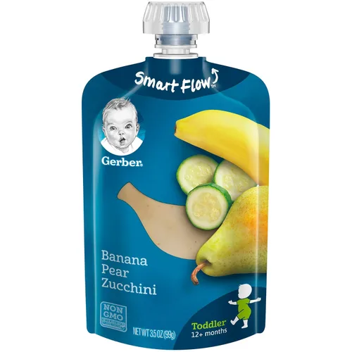 Vista 17 de Gerber Stage 2 - Bolsa de puré de manzana y mango y fresa, 3.5 onzas