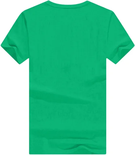 Vista 2 de Blusa de manga corta con estampado de Pascua para mujer, corte clásico, transpirable, cuello redondo