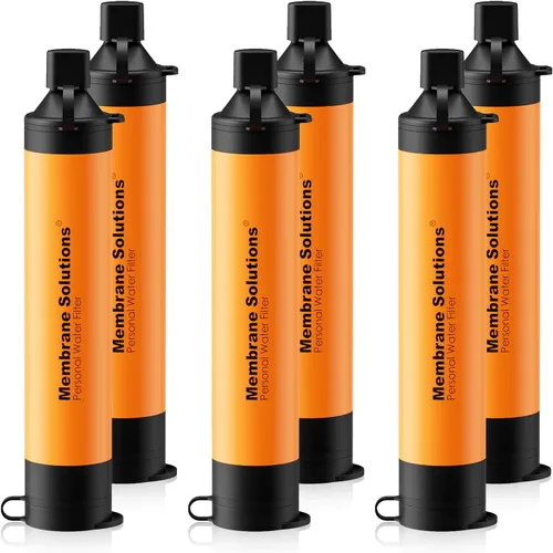 Vista 12 de Membrane Solutions Filtro de agua de paja S1, certificado NSF/ANSI 42 y 372 y 401, equipo portátil de filtración de supervivencia, preparación