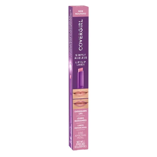 Vista 2 de COVERGIRL Simply Ageless Lip Flip Liner, Amazing Petal, paquete de 1 Increíble pétalo