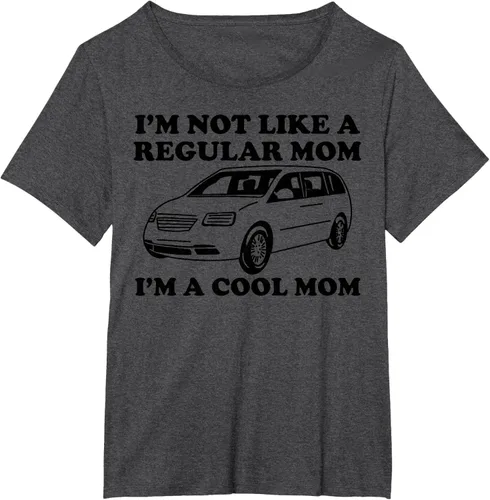 Vista 28 de Camiseta divertida de mamá con texto en inglés "I'm Not Like A Regular Mom I'm A Cool Mom", Blanco, S