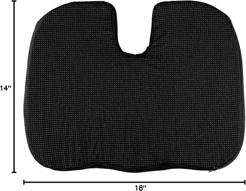 Vista 9 de Castle Squire Contour - Cojín de asiento de espuma viscoelástica para aliviar el coxis y el dolor de espalda, almohada de asiento contorneada