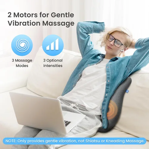 Vista 6 de Masajeador de cuello y almohada de apoyo lumbar CLIL
