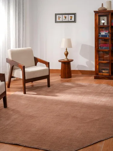 Vista 69 de Alfombras de área de lana anudadas a mano en telar, ecológicas - 10'x10', cuadradas, color aguamarina, diseño liso sólido, alfombras de área gruesas