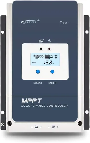 Vista 9 de EPEVER Controlador de carga solar de 10 A, controlador de carga de panel solar MPPT, controlador de carga de 12 V/24 V, trabajo automático, máximo