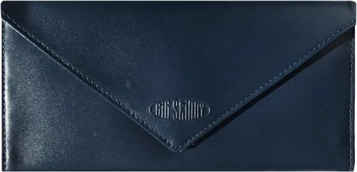 Vista 6 de Big Skinny Slimvelope - Cartera delgada de piel para mujer, con capacidad para hasta 40 tarjetas Negro