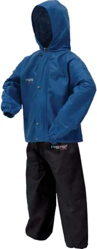 Vista 13 de FROGG TOGGS Traje de lluvia transpirable impermeable Polly Woggs para jóvenes Azul (Arándano)